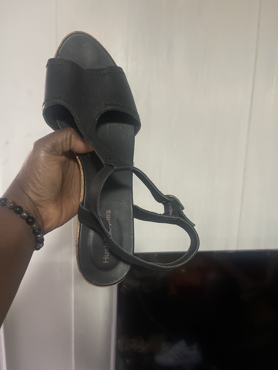 Hush Puppies Black Wedge Sandals - photo 3