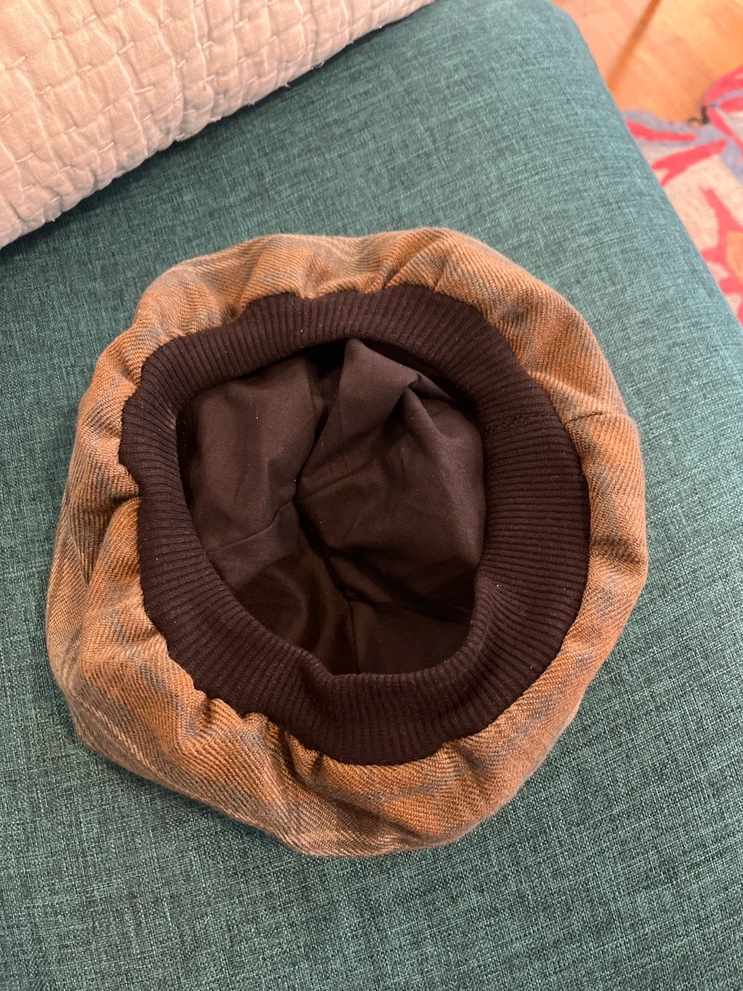 Scottish Plaid Beret Hat with Pom Pom image indicator(3)