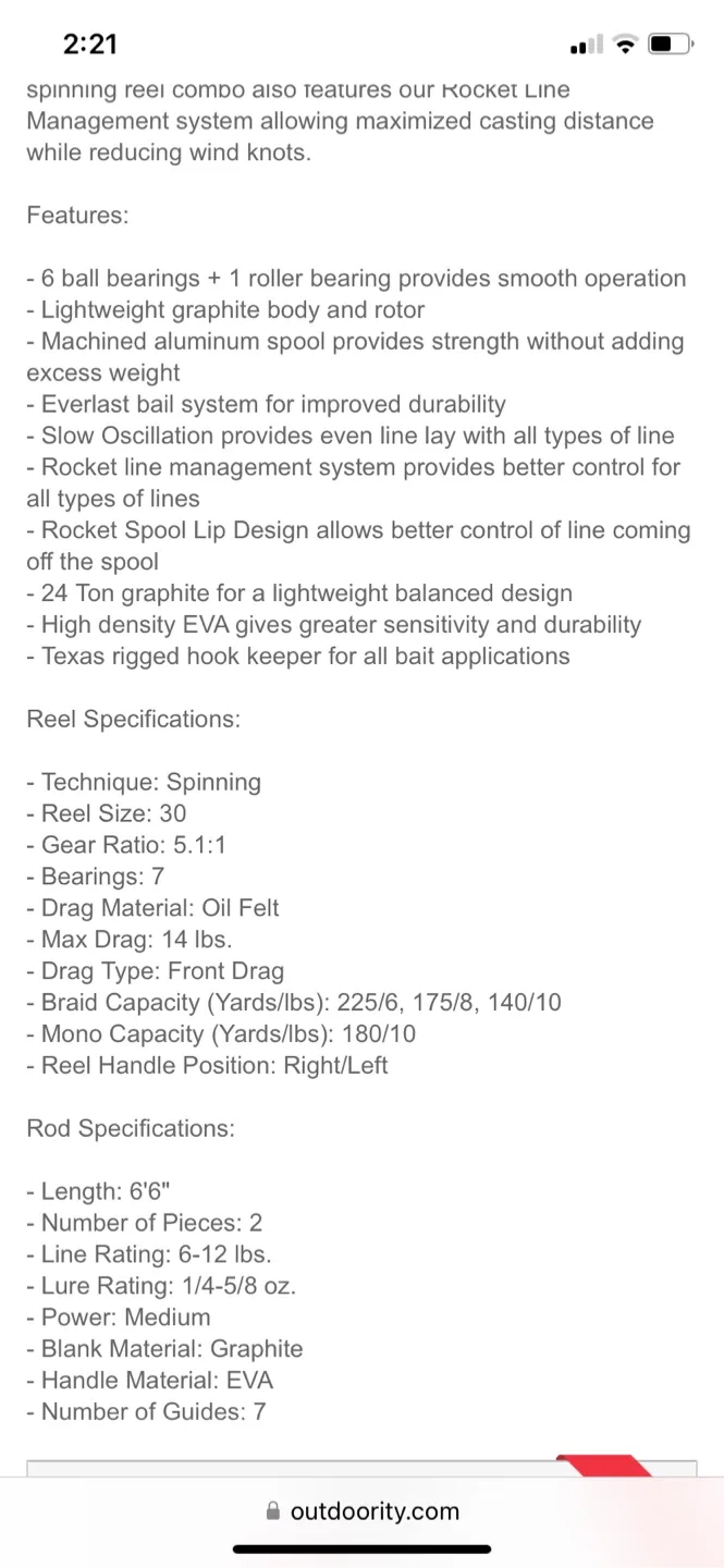 Abu Garcia Pro Max Spinning Reel Combo - 6'6" image indicator(5)