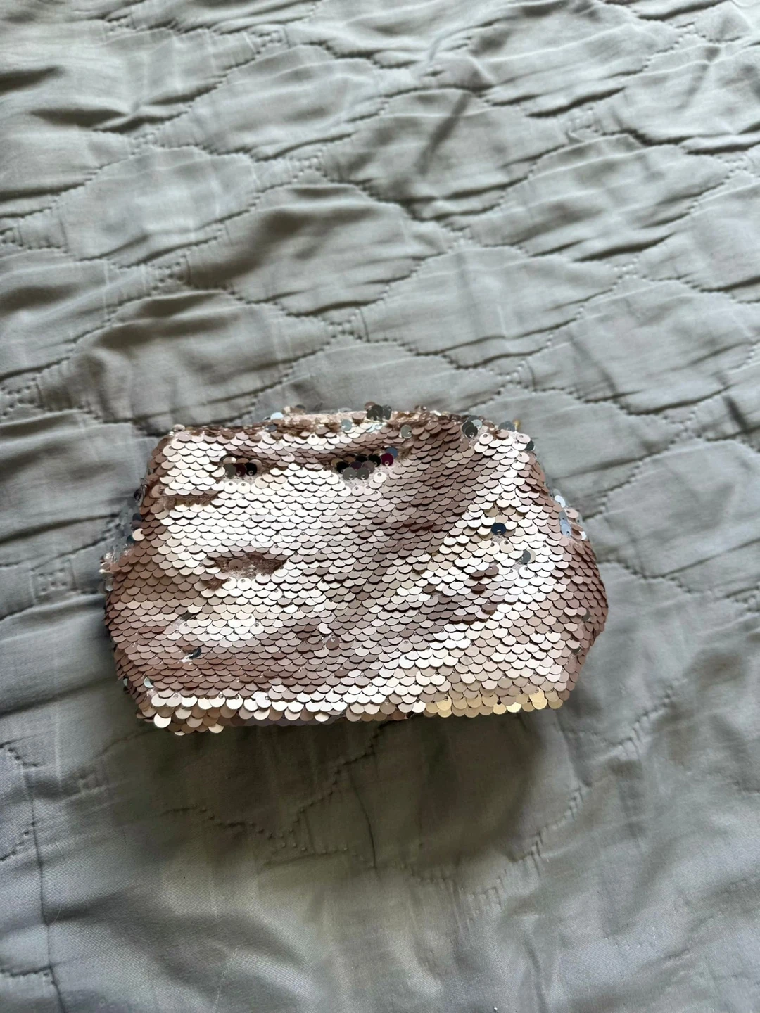 Sequin Clutch & Clear Pink Mini Bag Set - photo 4