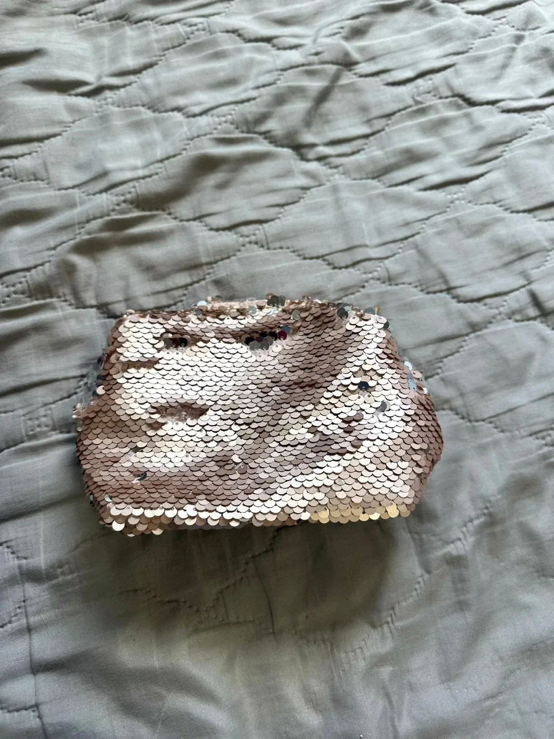 Sequin Clutch & Clear Pink Mini Bag Set image indicator(4)