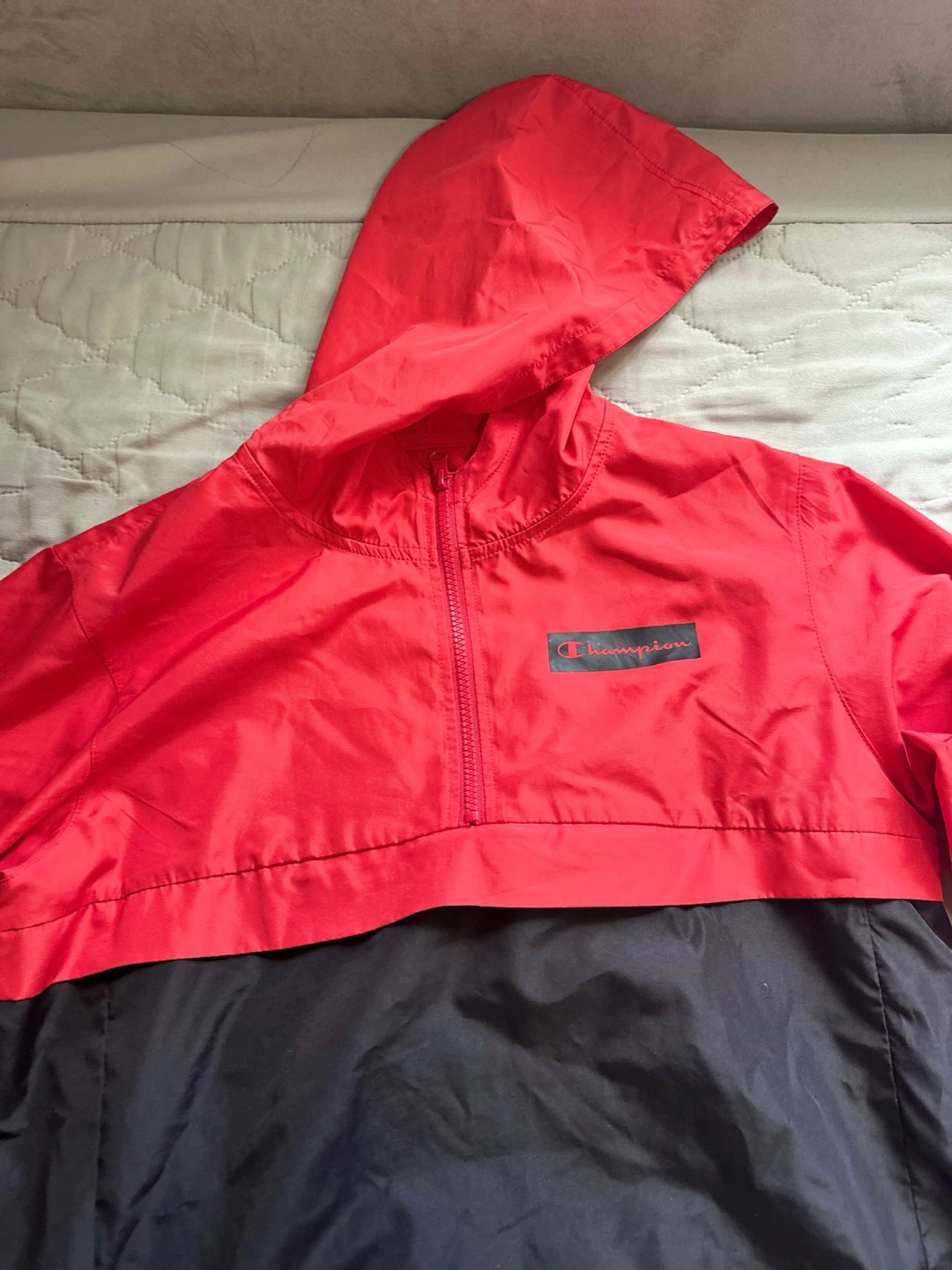 Champion Red & Black Windbreaker Jacket - Size XL - photo 5