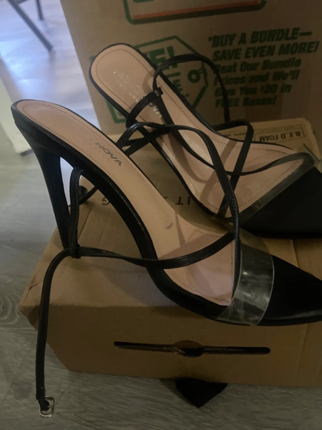 Fashion Nova Black Heels - Size 7 image indicator(2)
