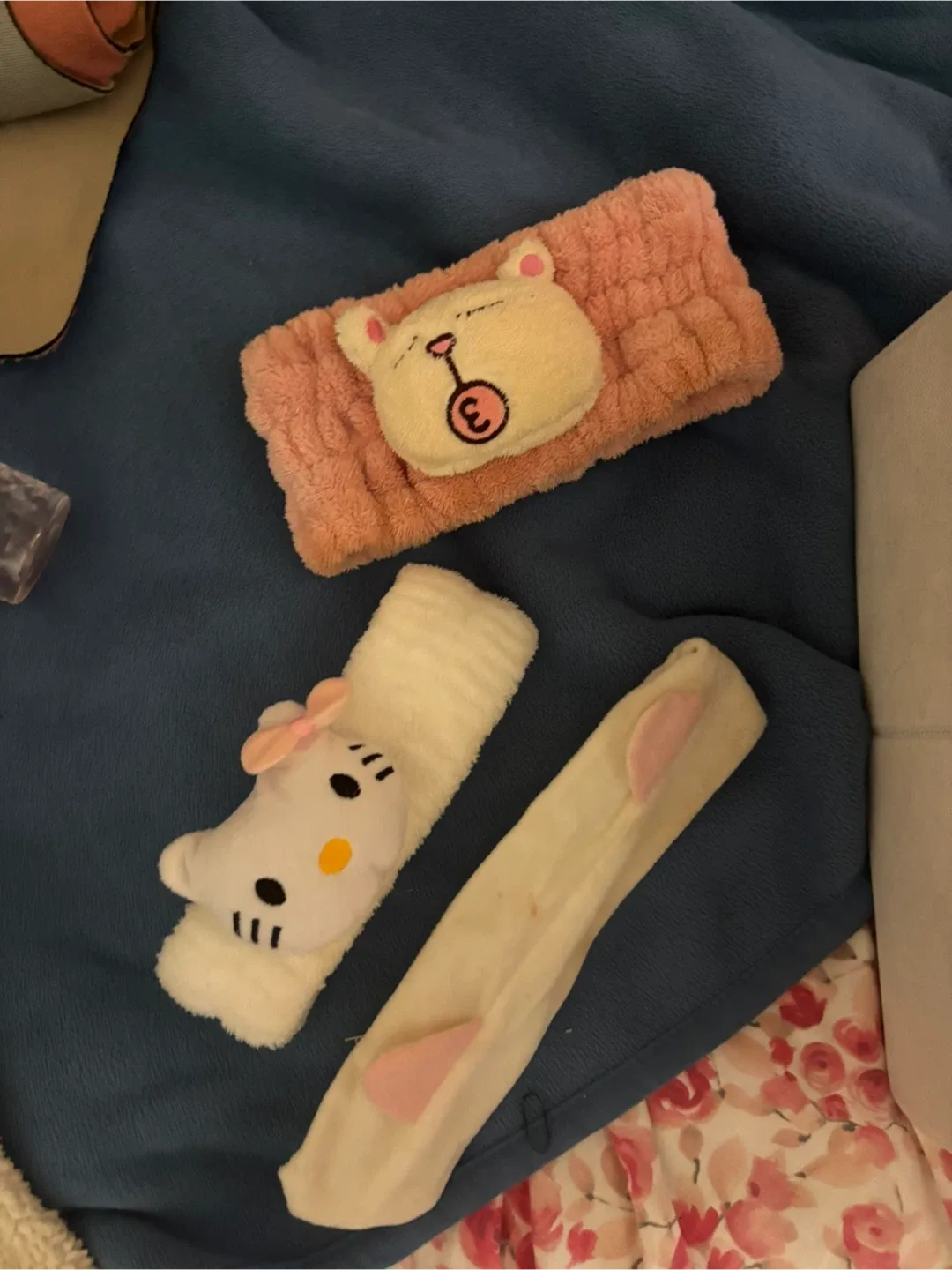 Cute Plush Animal Headbands - Bear & Kitty thumbnail