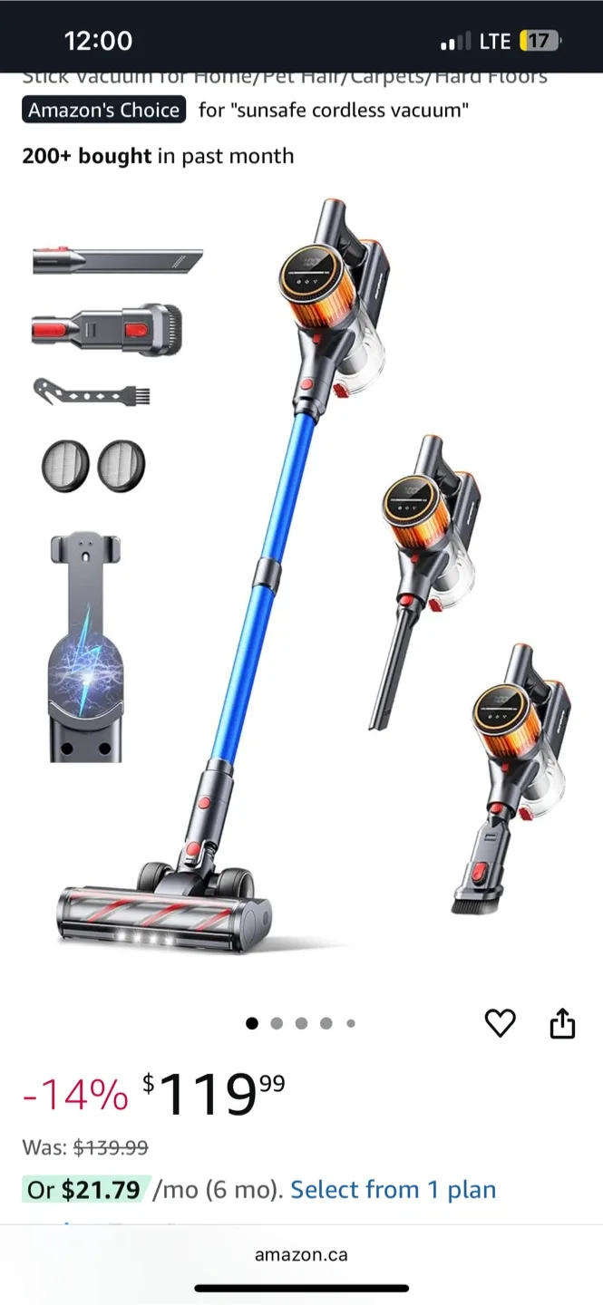 SunSore Cordless Vacuum Cleaner X9 - New in Box! thumbnail