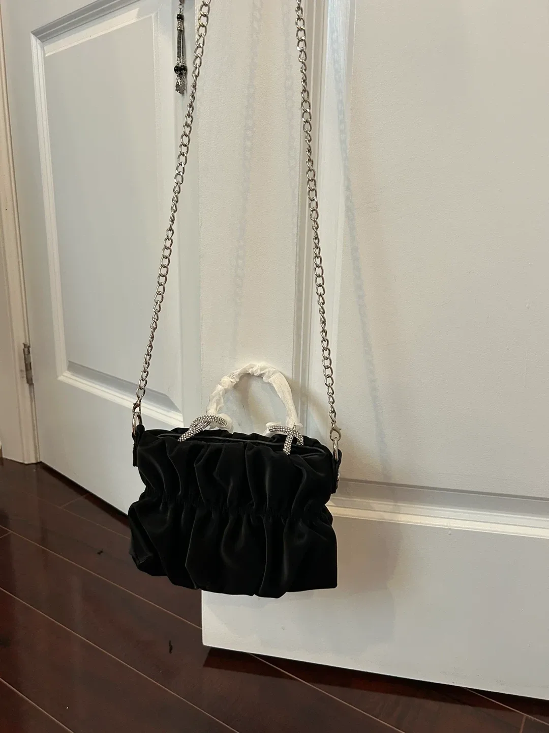 Black Velvet Chain Bag thumbnail