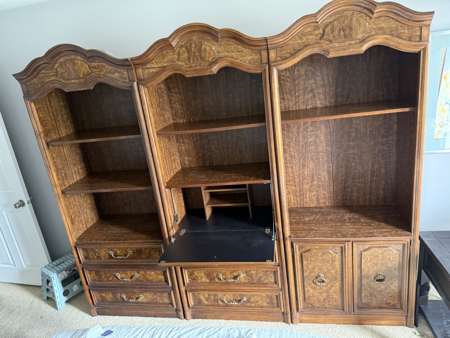 Wooden Bookcase with Drawers - photo 5