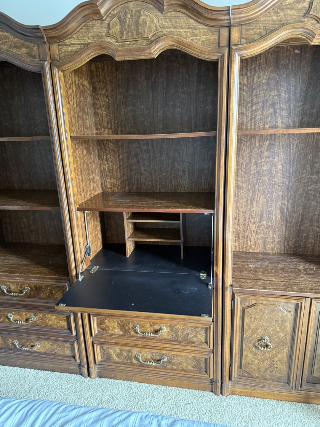 Wooden Bookcase with Drawers - photo 3