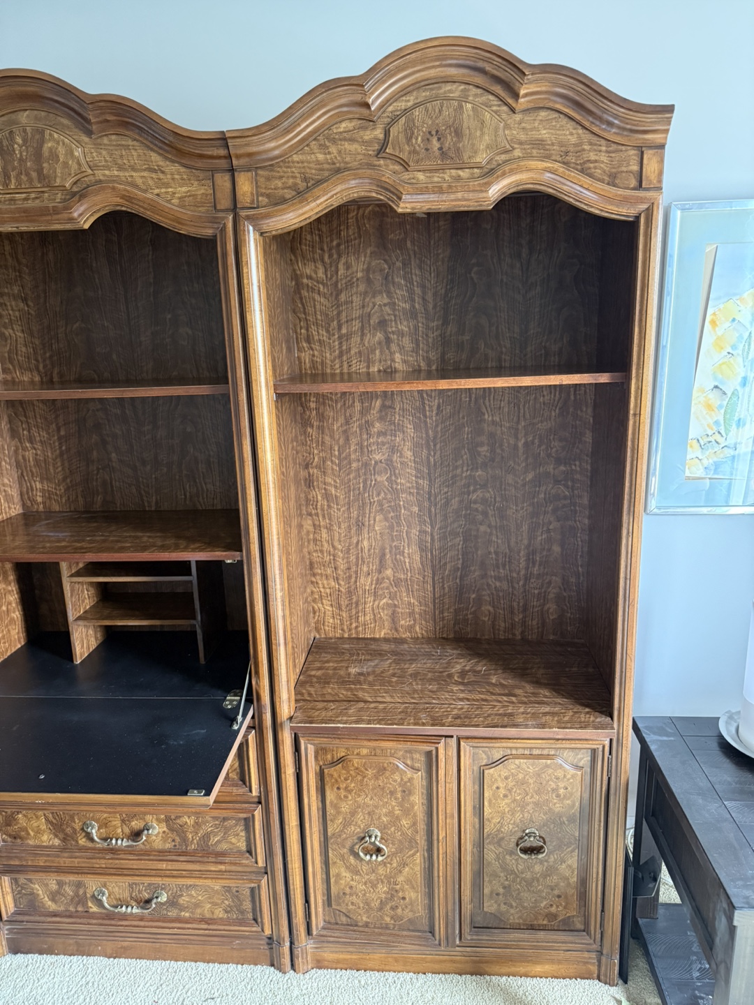 Wooden Bookcase with Drawers - photo 4