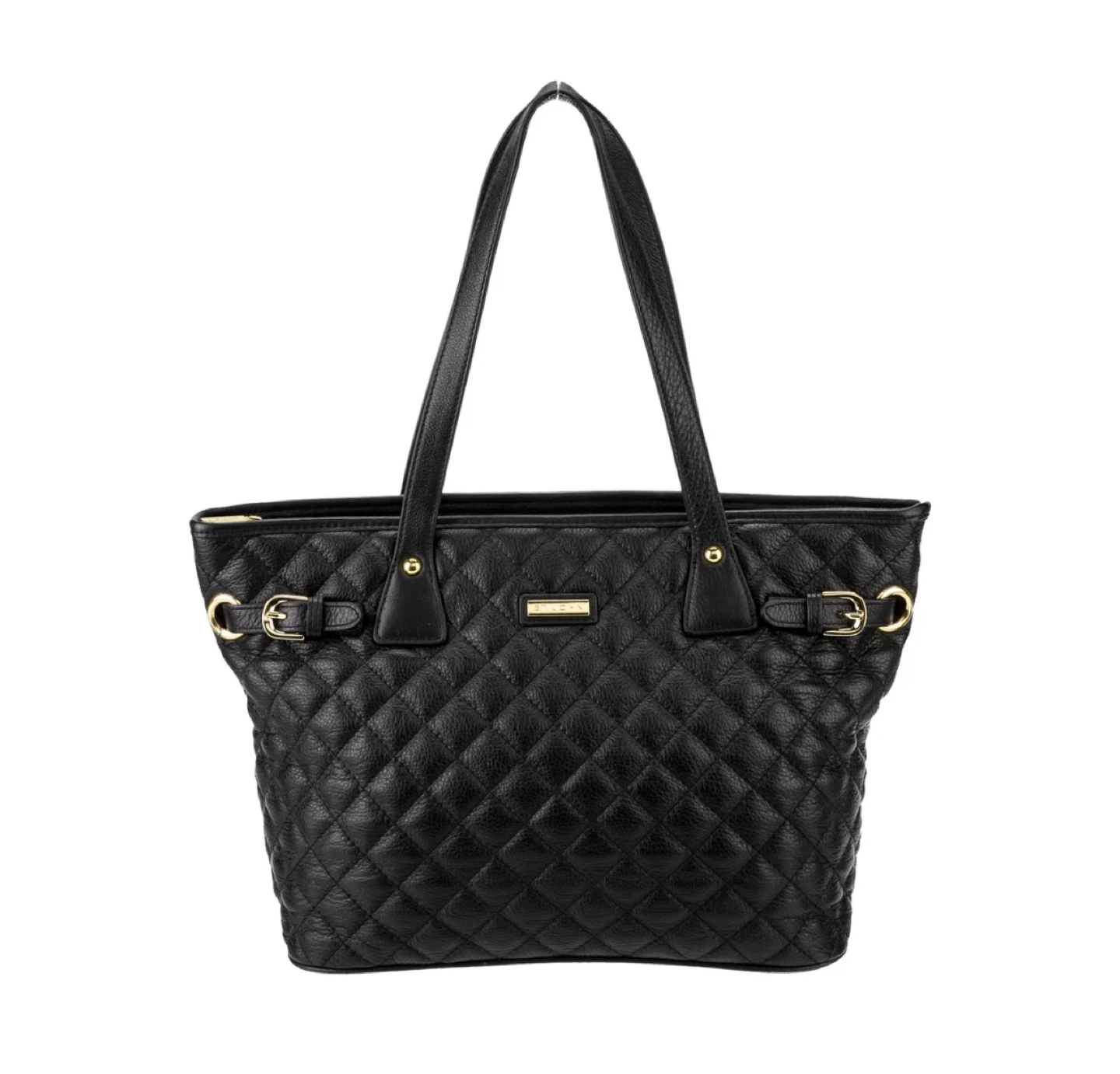 St. John Collection Black Quilted Tote (as is edge wear) - photo 2