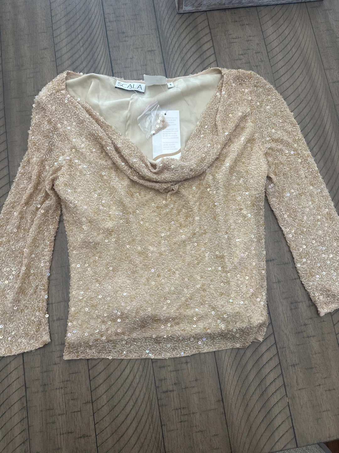 Scala Sequin Top - Size S