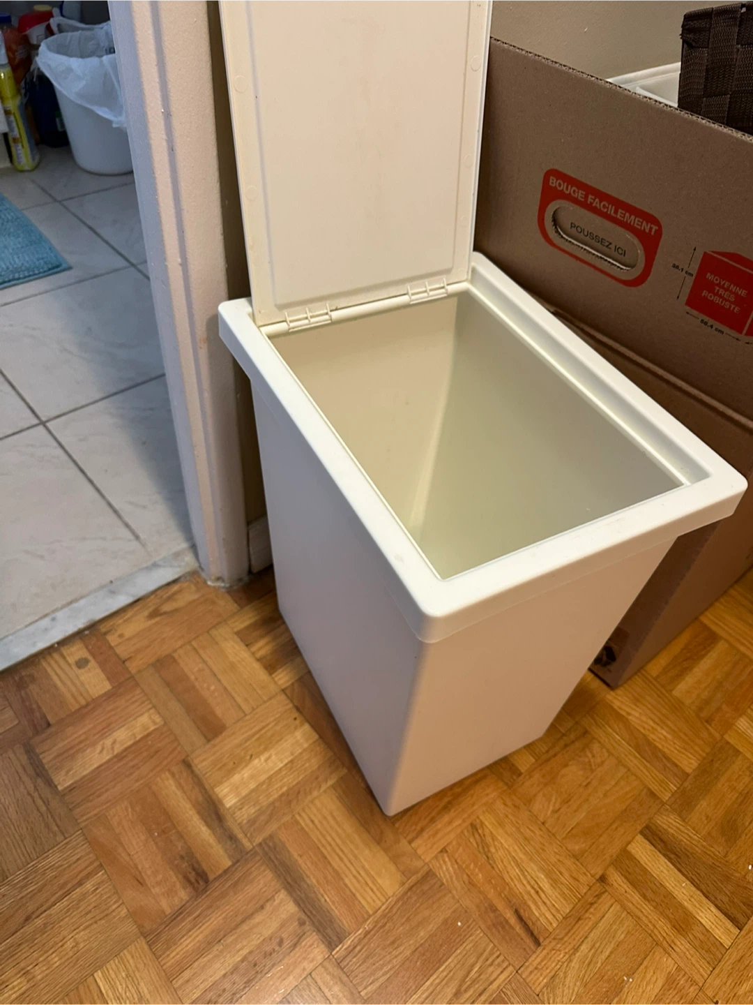 IKEA Bin with lid, white - 35 x 26 x 42 cm - photo 4