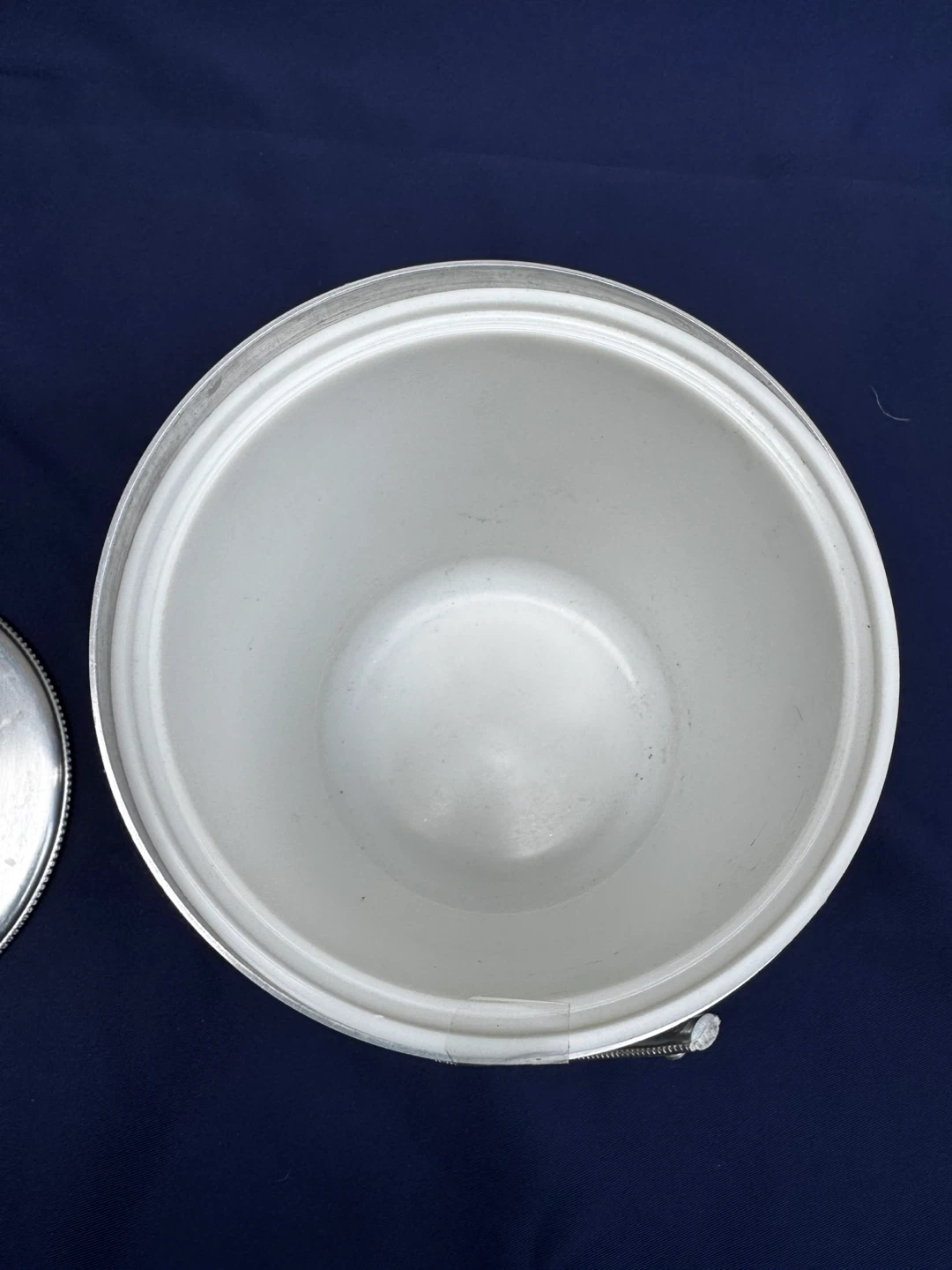 Vintage Silver Ice Bucket with Lid - photo 3