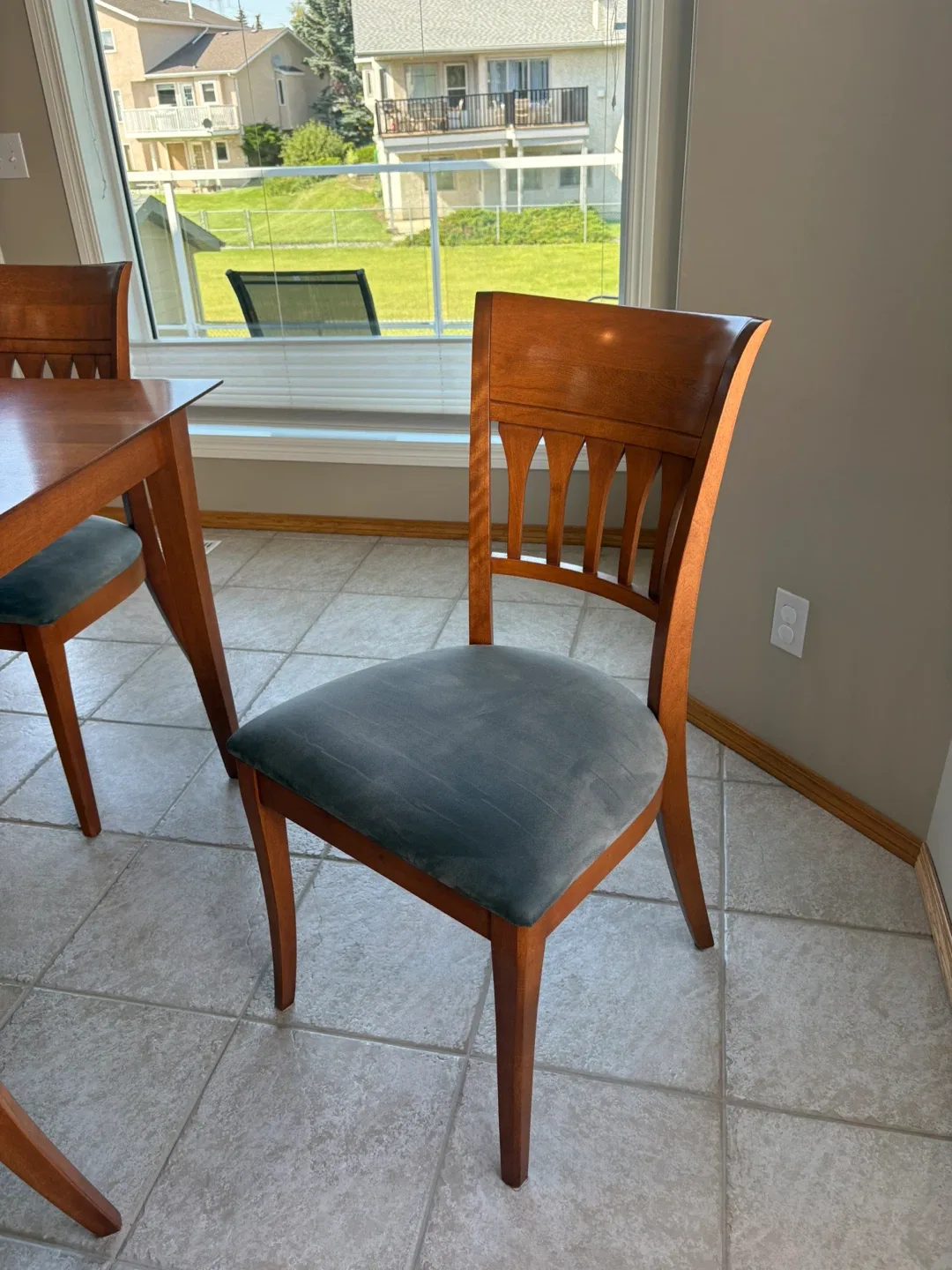 Solid Wood Dining Table + Leaf + 6 Chairs image indicator(2)