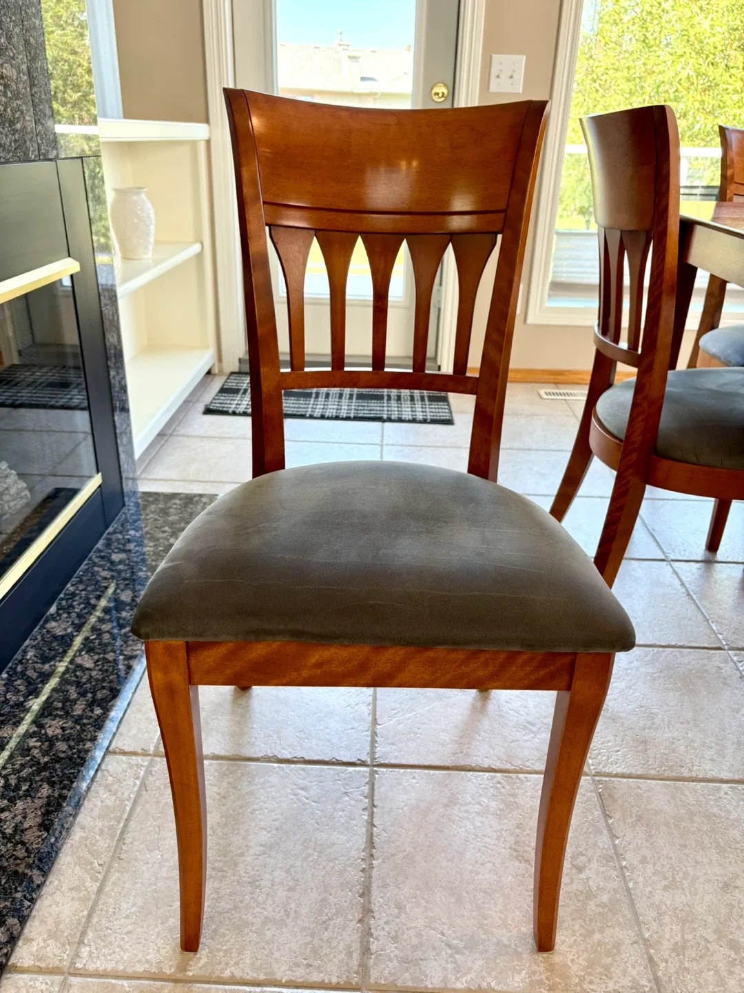 Solid Wood Dining Table + Leaf + 6 Chairs image indicator(5)