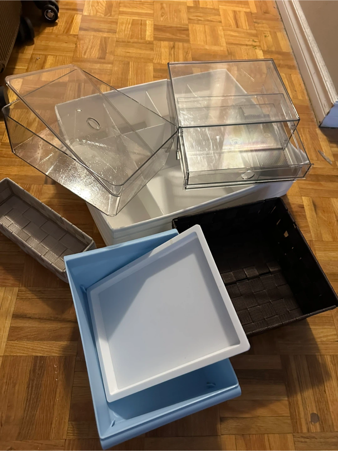 Various Storage Boxes – Clear, Plastic & Woven - photo 2