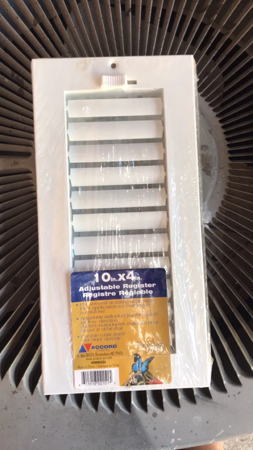 Accord Adjustable Register 10in x 4in - New thumbnail