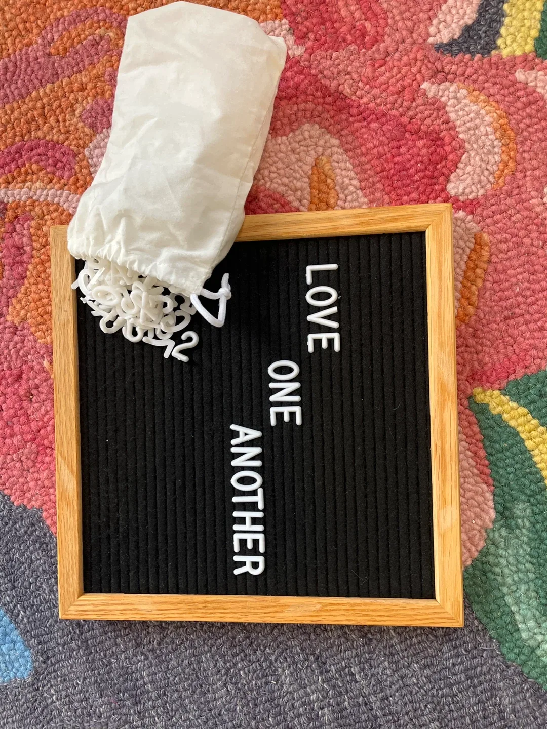 Felt Letter Board, Wooden Frame, & Lots of Letters image indicator(2)