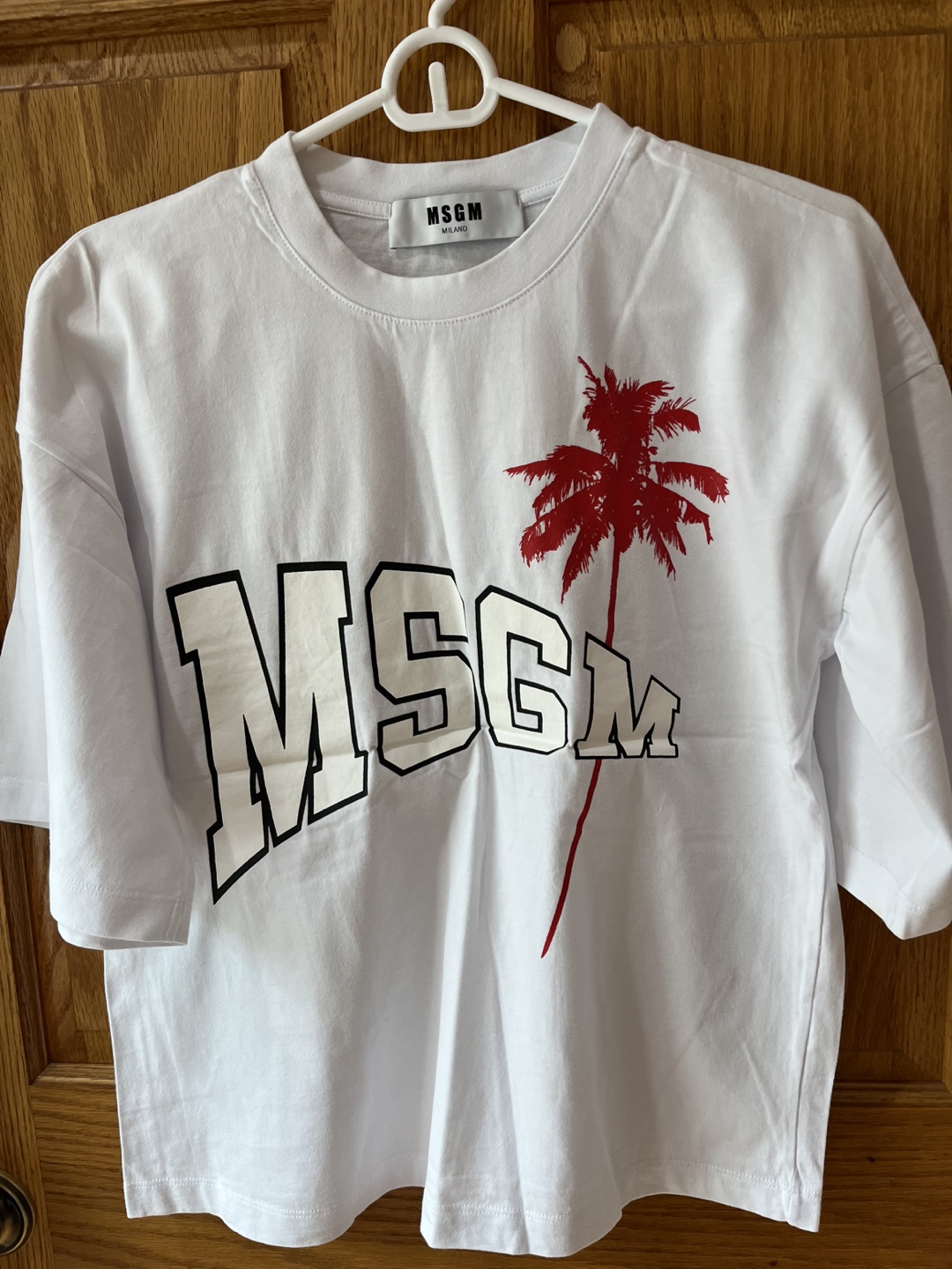 MSGM Milano White Graphic Tee