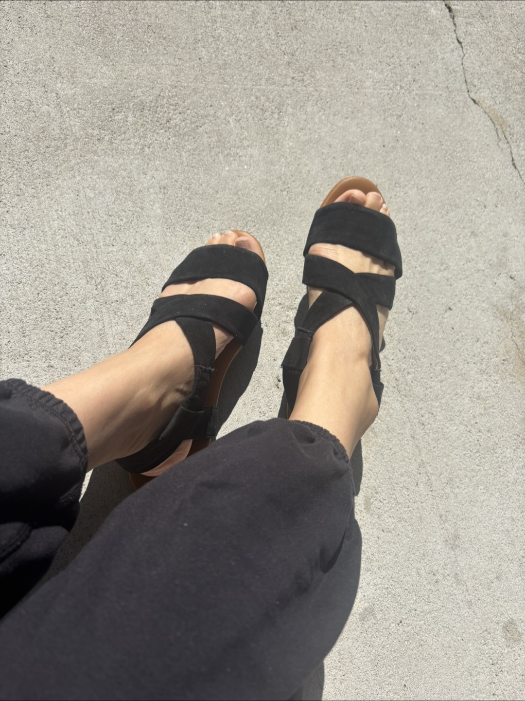 Black Sandals from Japan