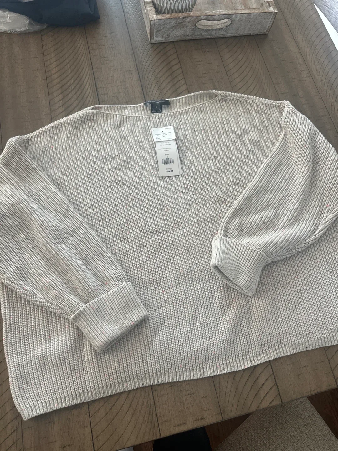 French Connection Mozart Boat Neck Jumper - Size S thumbnail