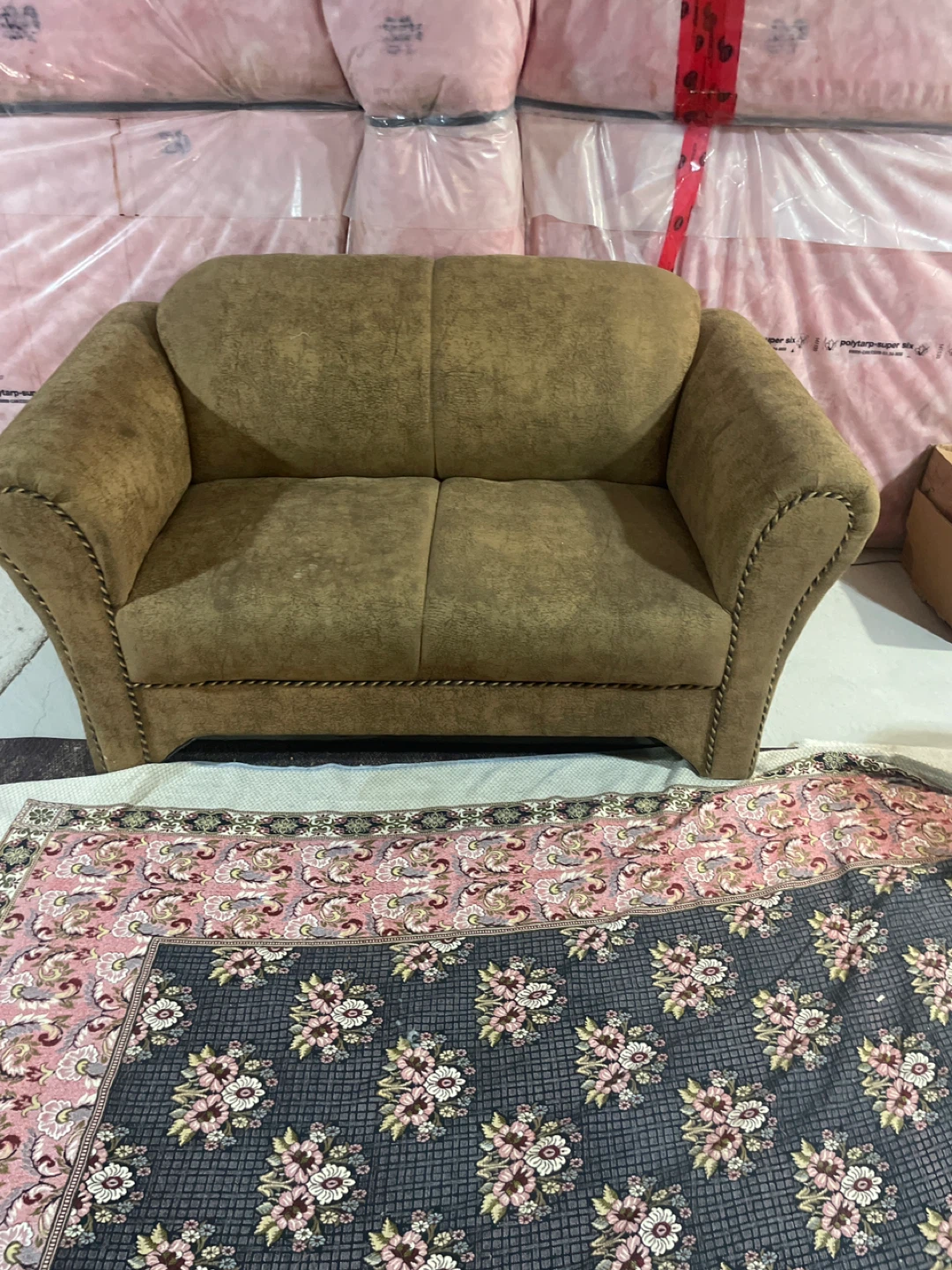 Brown Loveseat Sofa