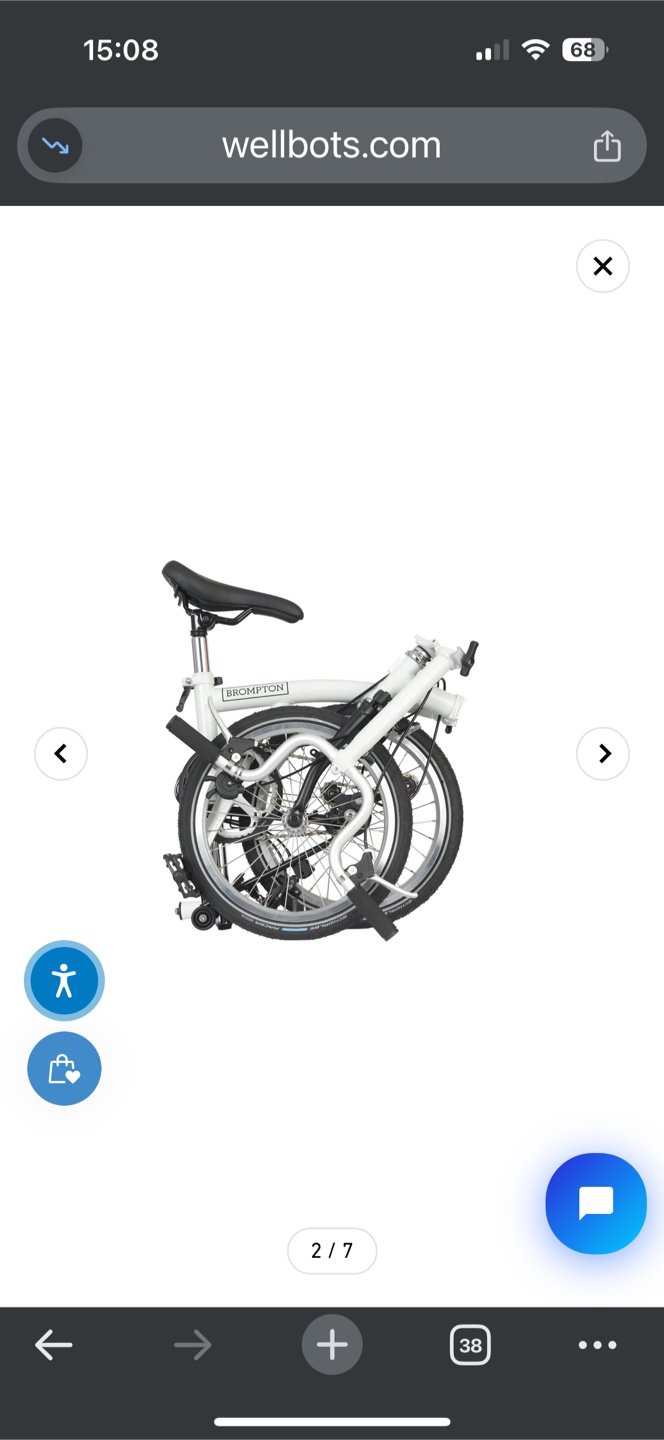 Brompton Folding Bike - White - photo 2