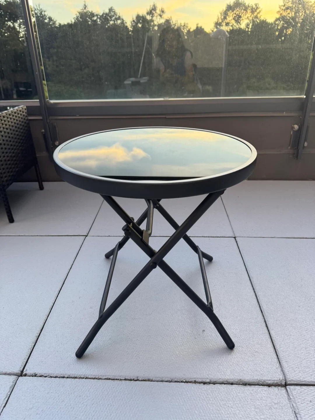 Folding Side Table - Black image indicator(2)