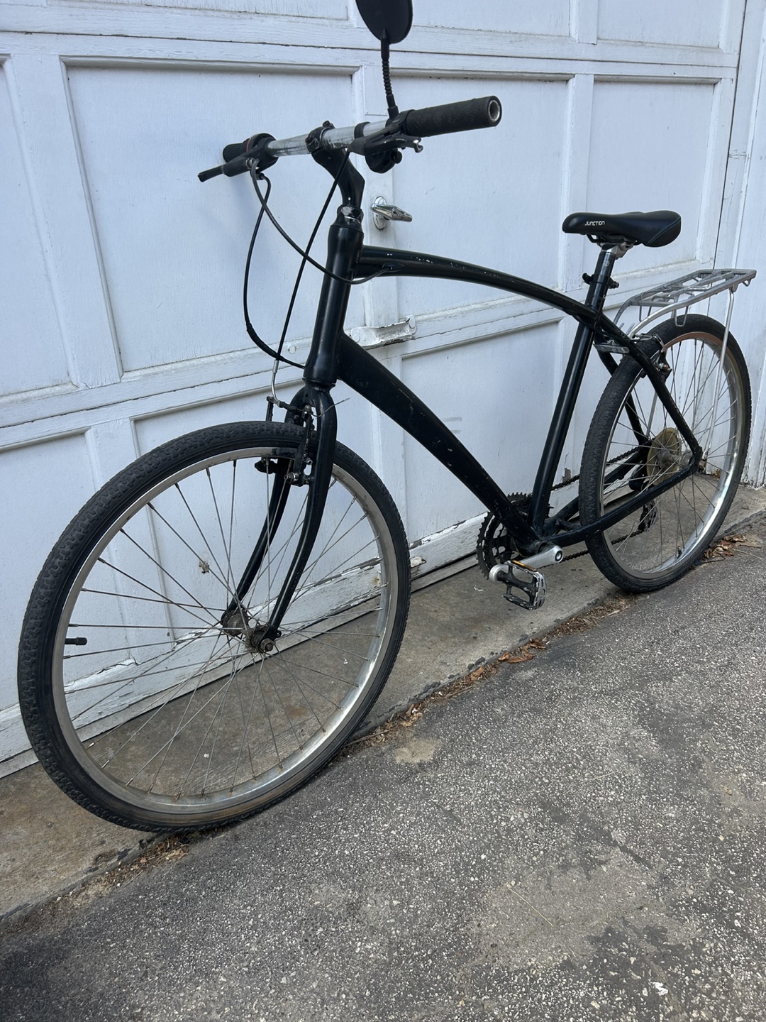 Black Hybrid Bicycle