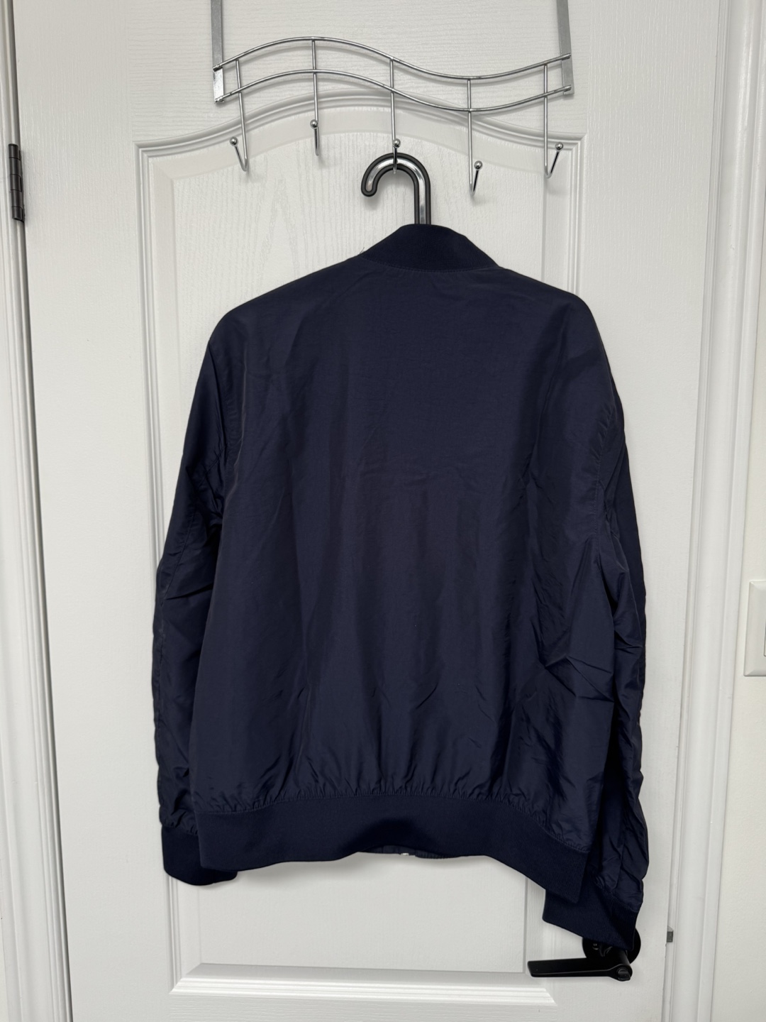 H&M Navy Blue Bomber Jacket - photo 2