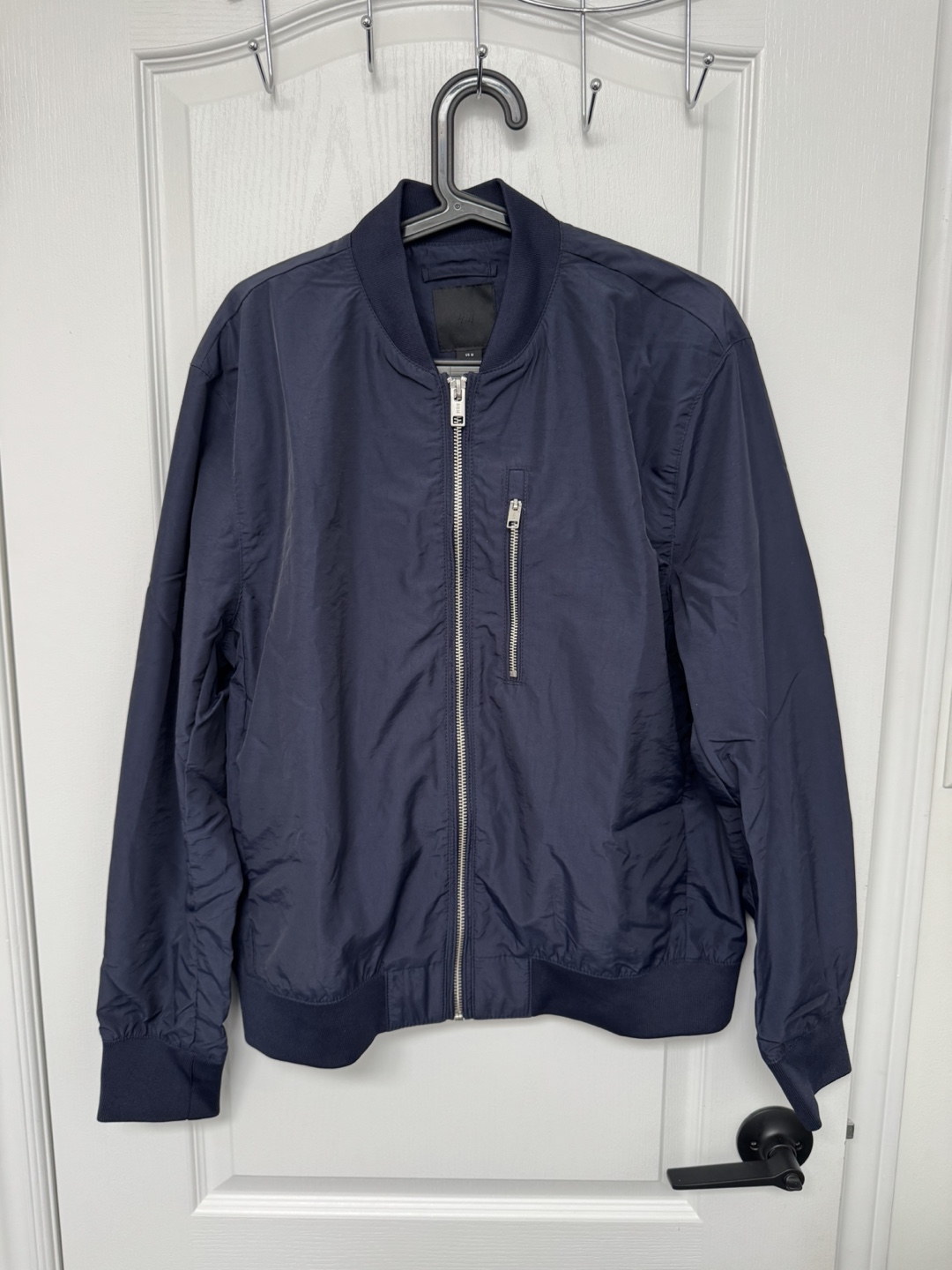 H&M Navy Blue Bomber Jacket