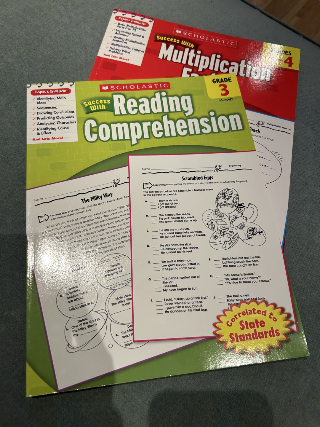 Scholastic & Evan-Moor Workbooks Grades 3-4