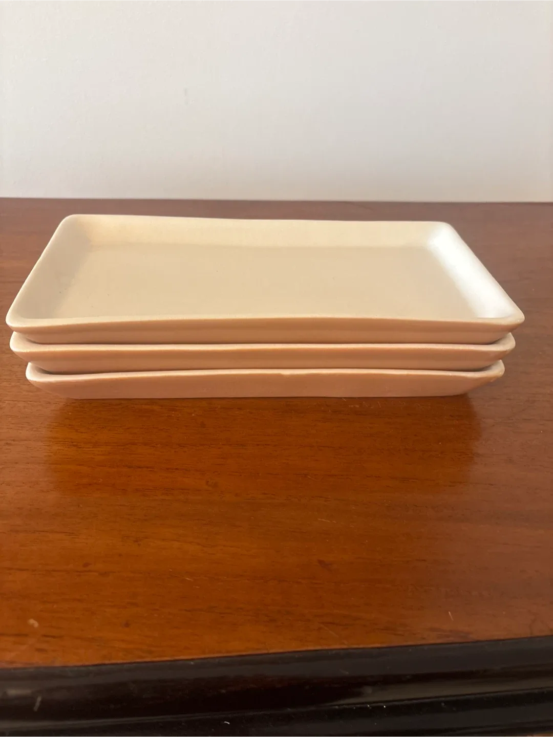 New Set of 3 Ivory Rectangle Serving Dishes image indicator(6)