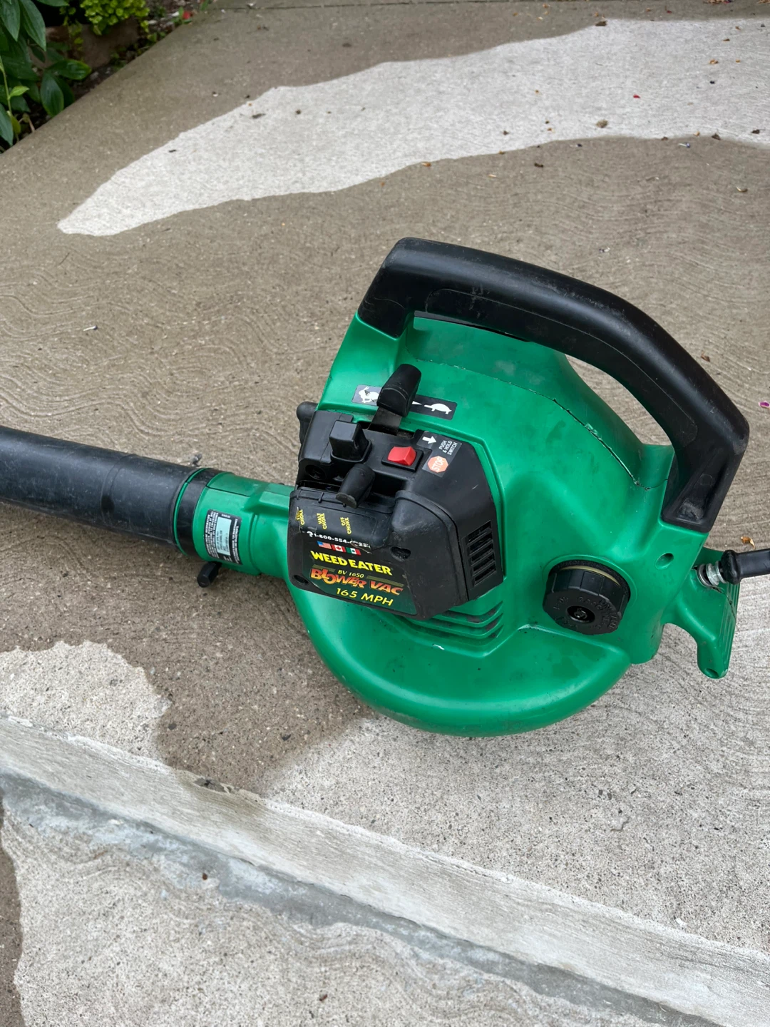 Weedeater leaf blower bv1650 - photo 3