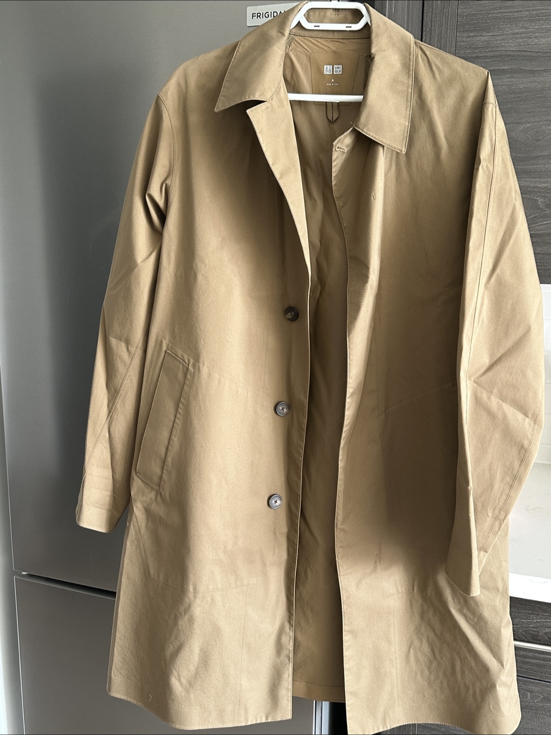 Uniqlo Beige Coat - Size M