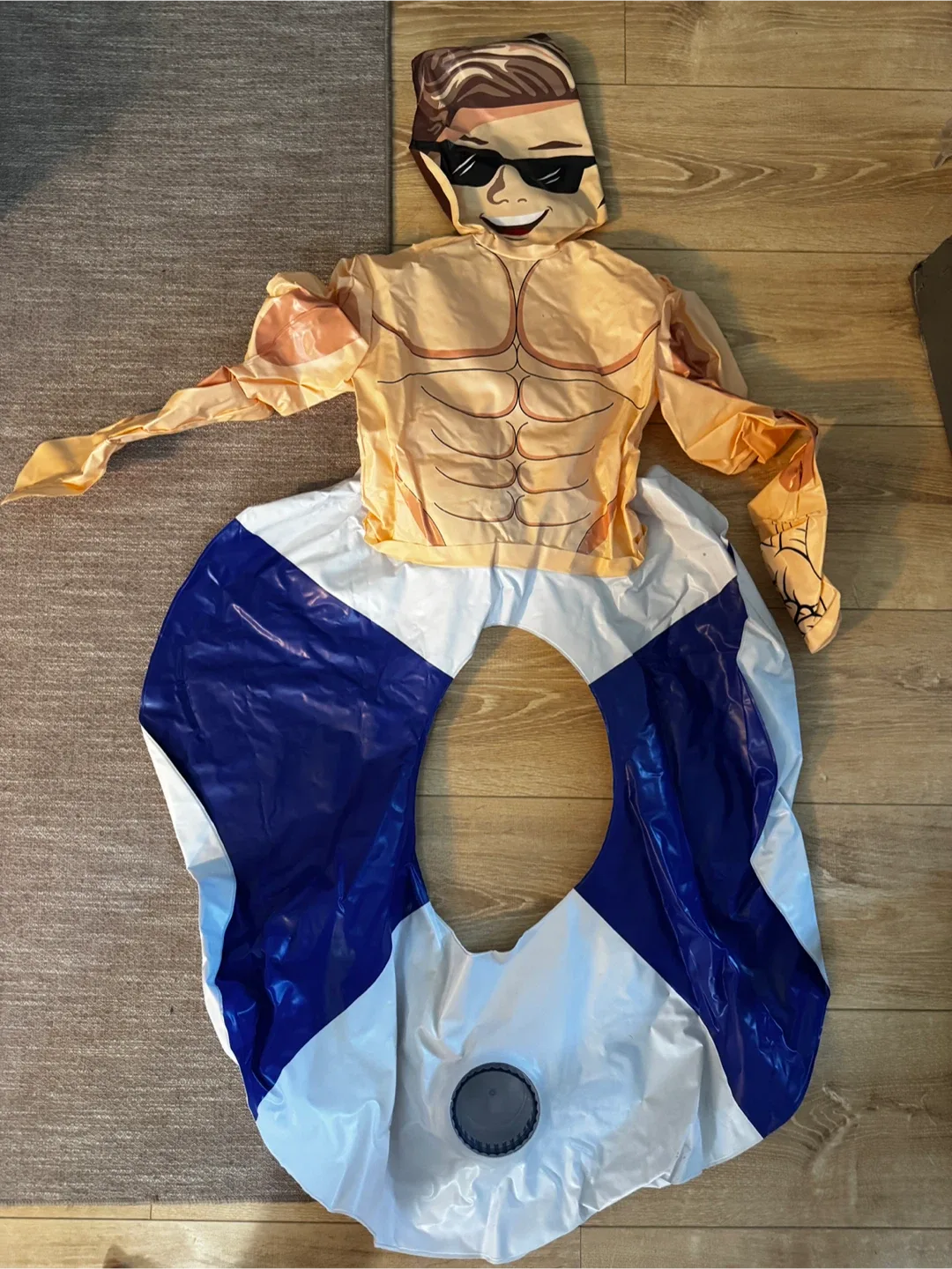 Inflatable Muscle Man Costume / Floatie thumbnail