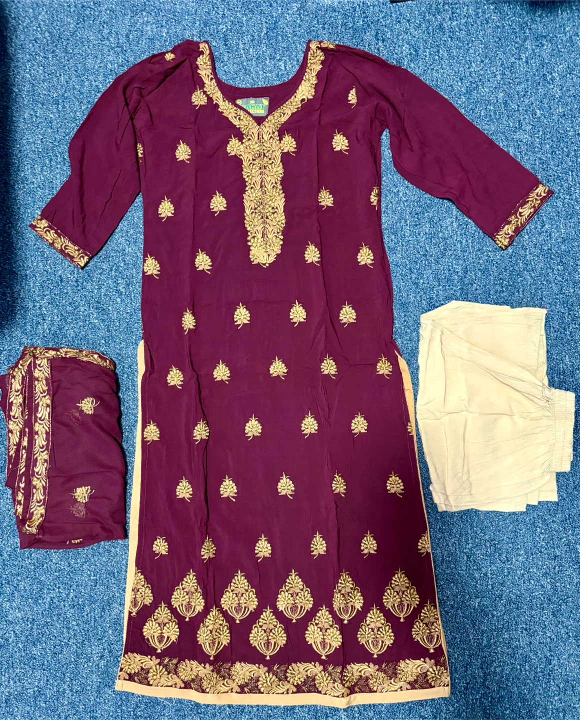 Floral Print Salwar Kameez Suit