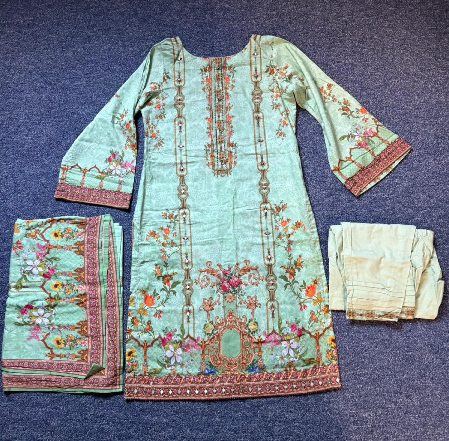 Floral Print Salwar Kameez Suit - photo 3