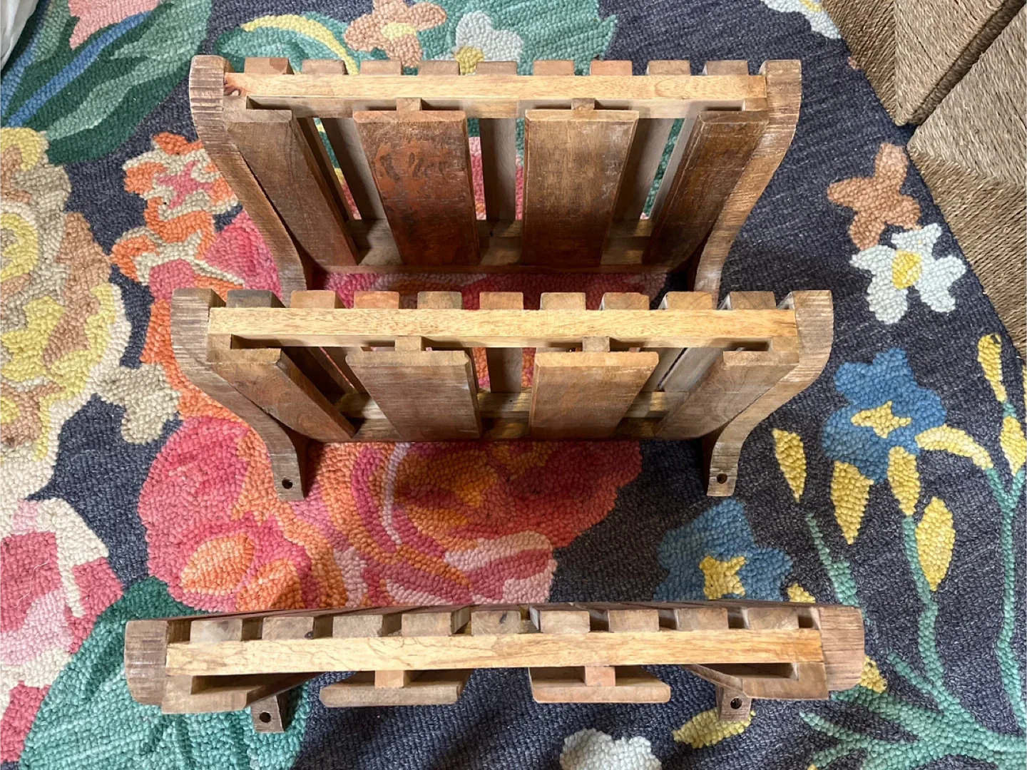 World Market Wooden Wall Mounted Wine Rack thumbnail