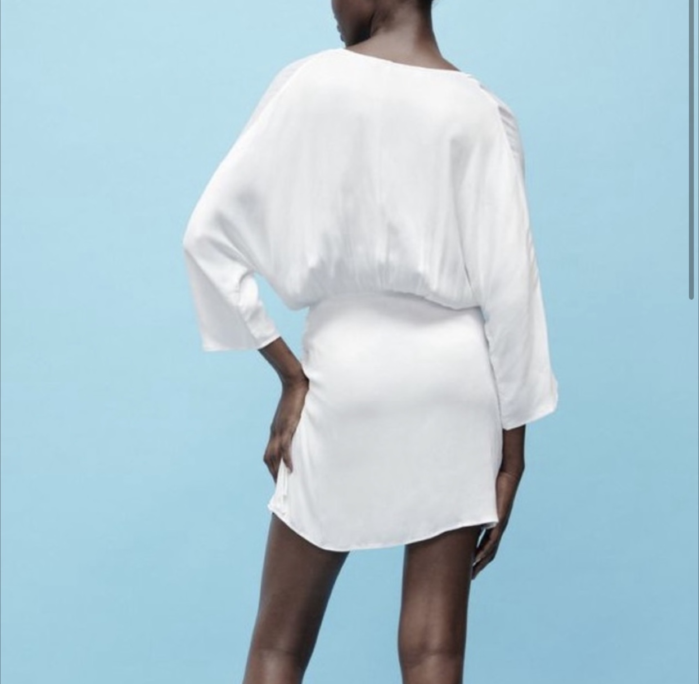 Zara White Mini Dress - Size S - photo 2