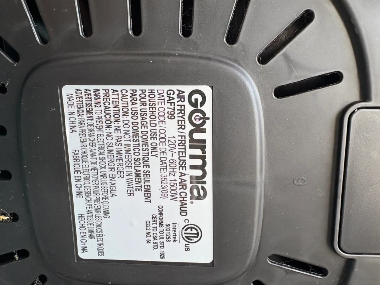 Gourmia 7QT Digital Window Air Fryer image indicator(2)