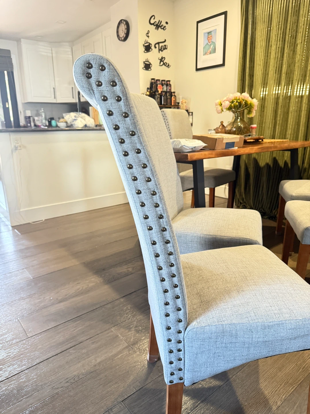 Set of 6 Upholstered Dining Chairs - photo 3
