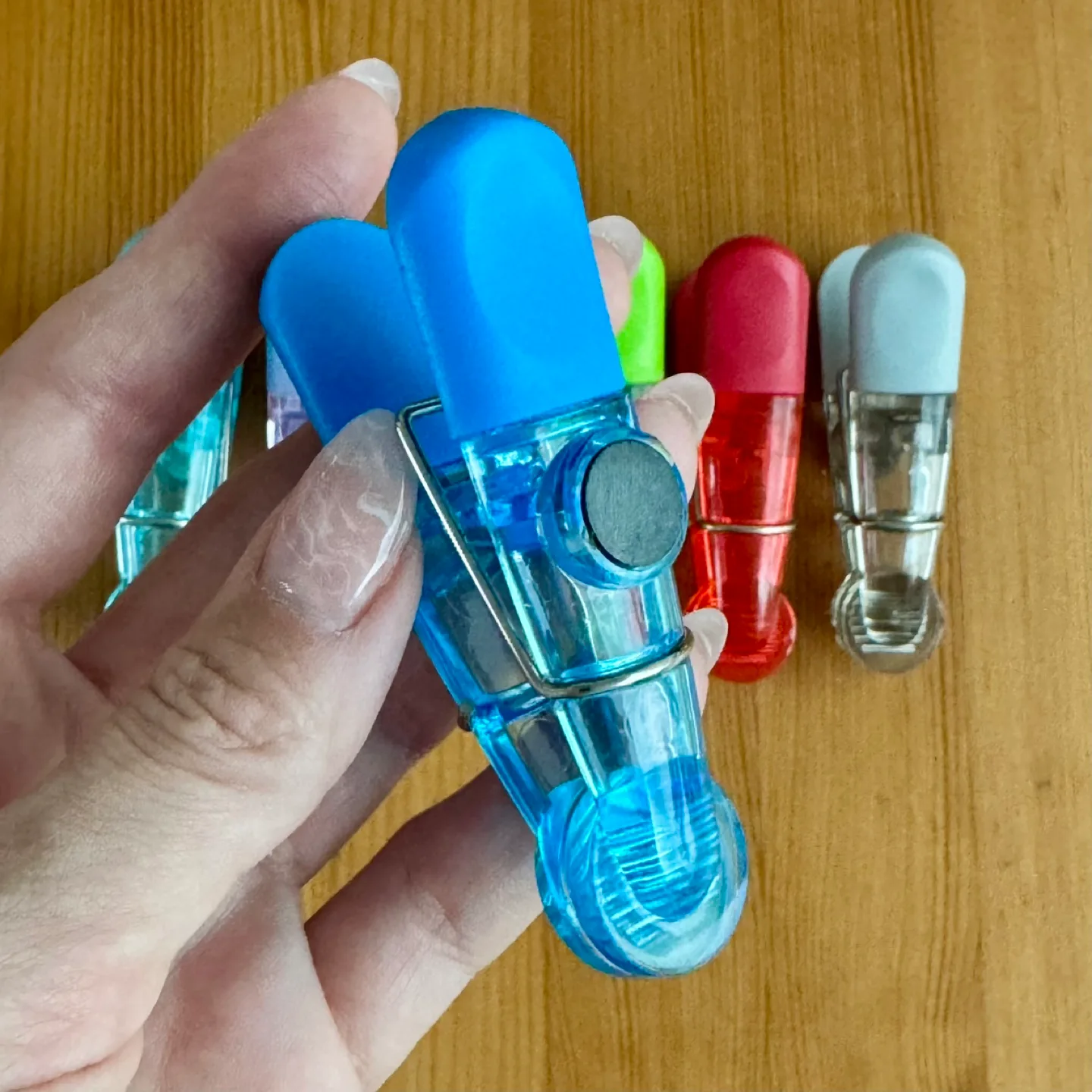 7 Rainbow Magnetic Bag Clips image indicator(2)