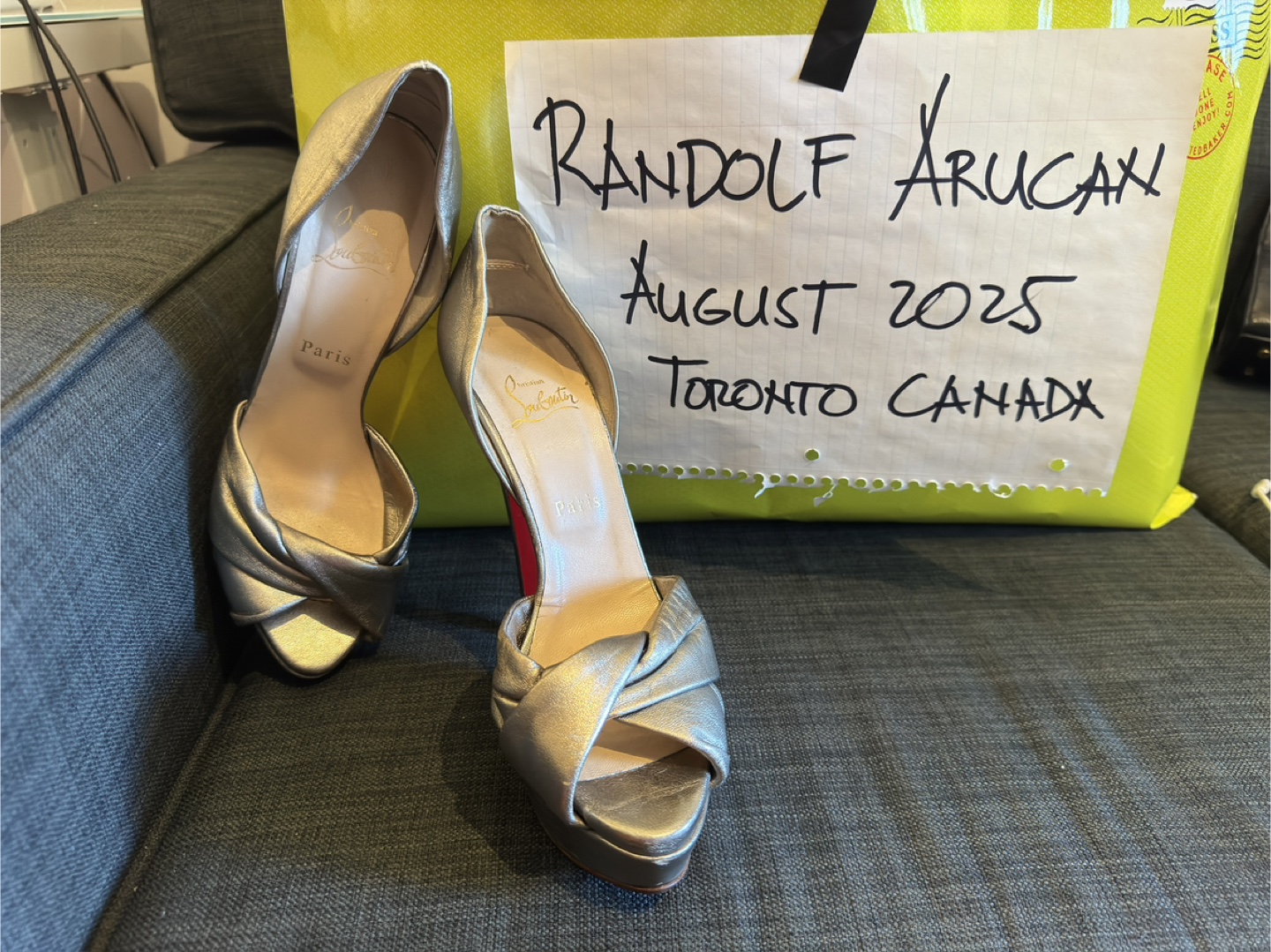 Christian Louboutin Red bottom platform heels size 40