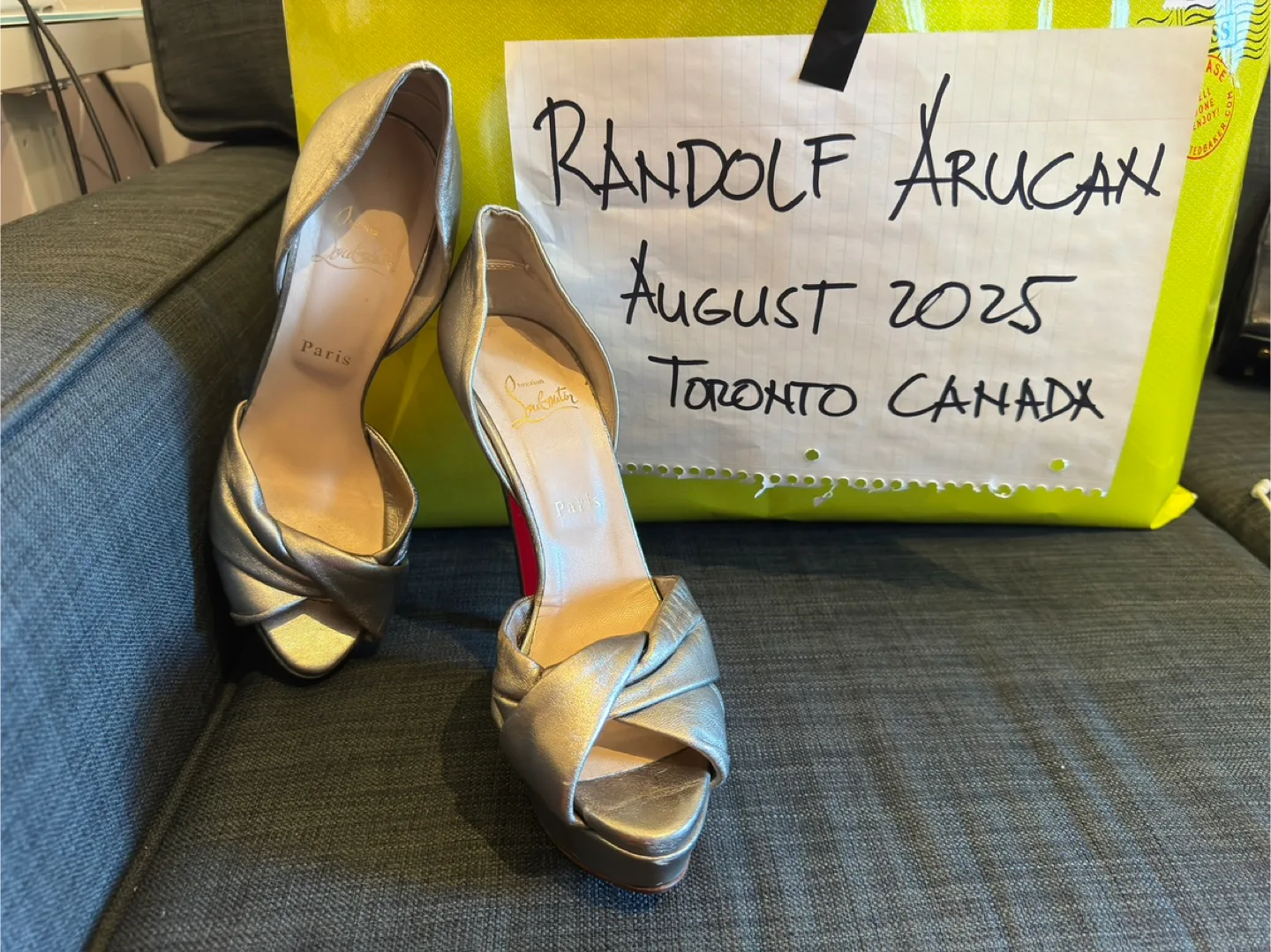 Christian Louboutin Red bottom platform heels size 40 thumbnail