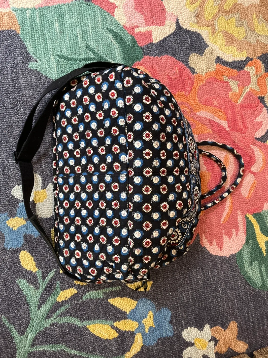 Vera Bradley Black & Navy @ Maroon Dufflebag thumbnail