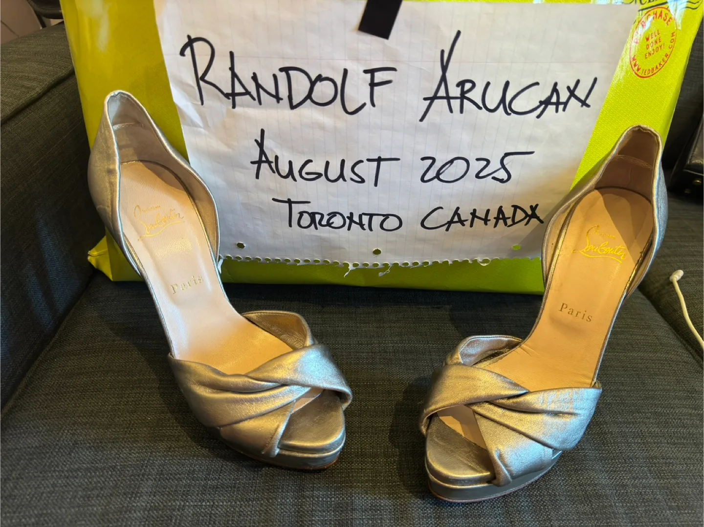 Christian Louboutin Red bottom platform heels size 40 thumbnail