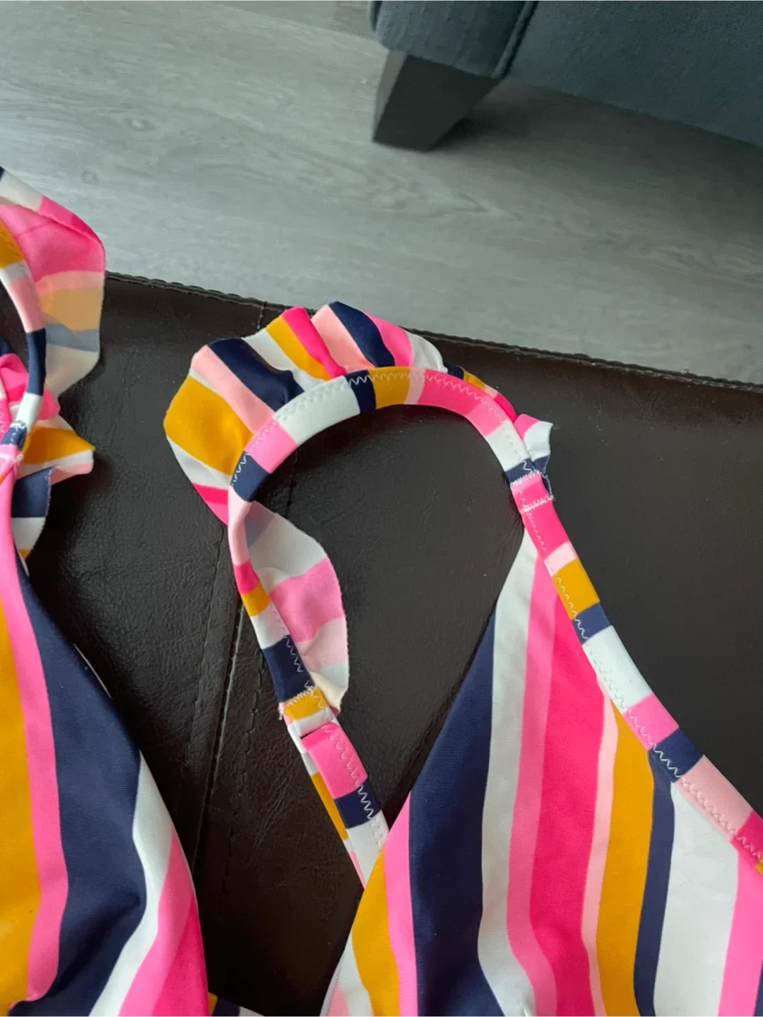 Aerie Striped Triangle Bikini Top - Large image indicator(3)