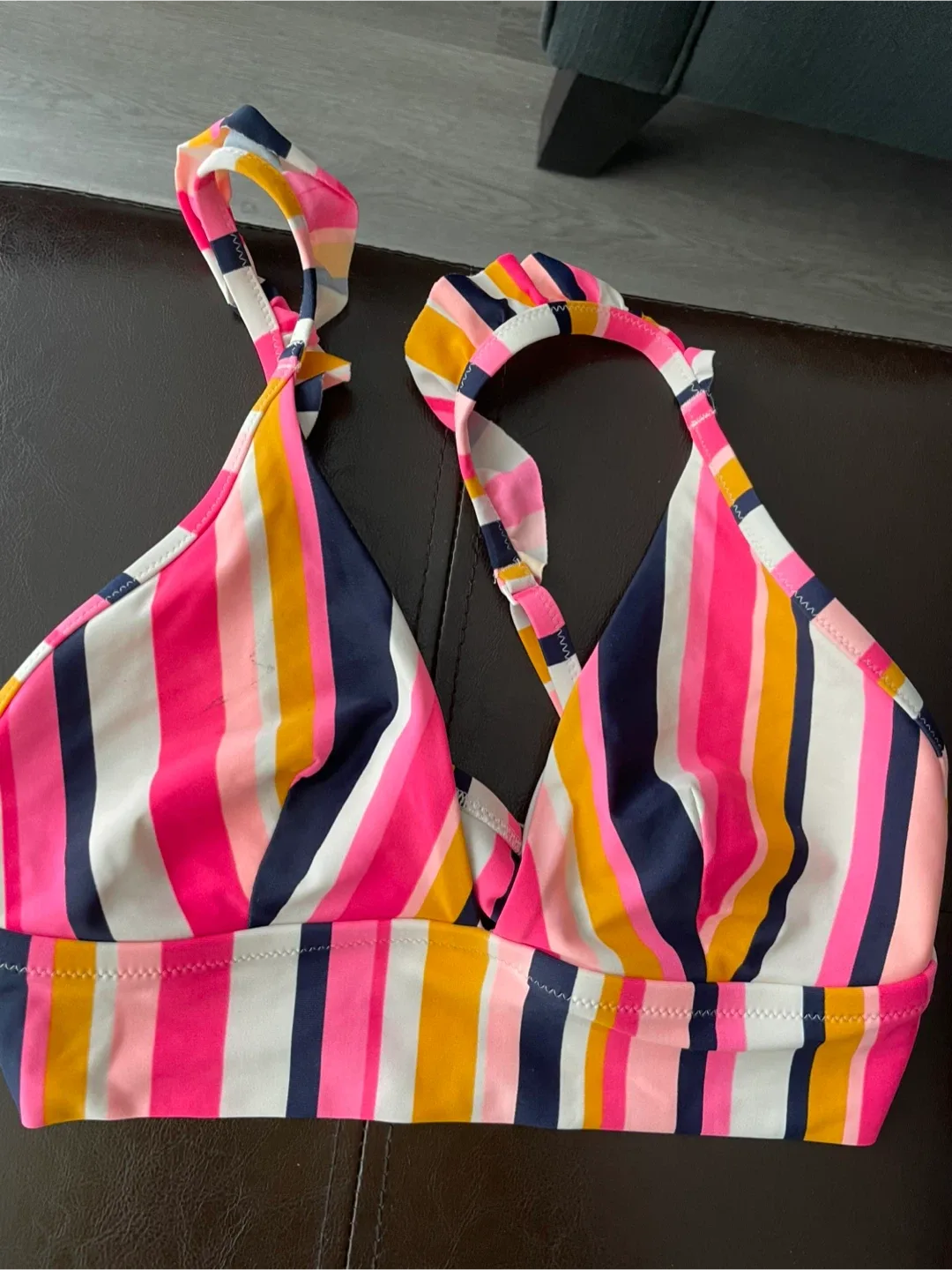 Aerie Striped Triangle Bikini Top - Large image indicator(2)