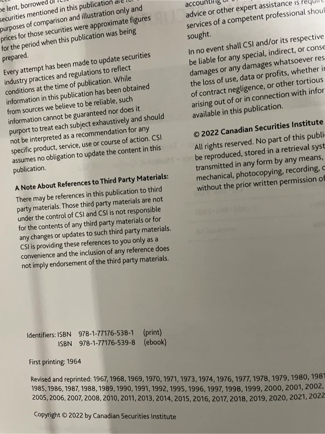Canadian Securities Course (CSC) Vol 1 & 2 image indicator(2)